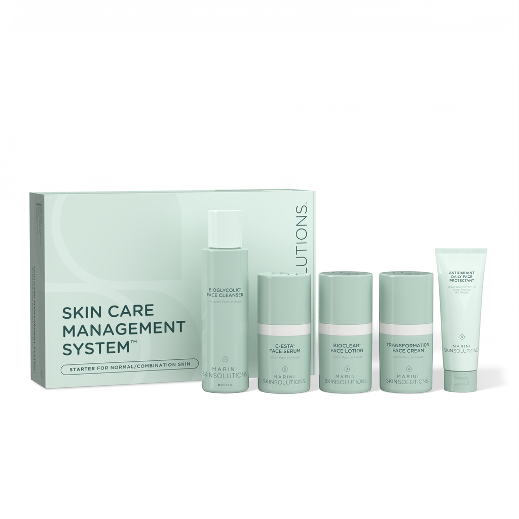 Starter Skin Care Management System - Normal / Combination Skin with Antioxidant Daily Face Protectant SPF 30